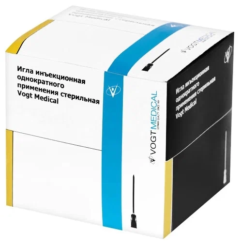 Игла инъекционная 19G (1,1 х 40 мм) Vogt Medical 100 штук