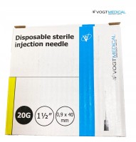 Игла инъекционная 20G 1/2 (0,9 х 40 мм) Vogt Medical 100 штук