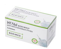 Иглы для инсулиновых шприц ручек BERIMED 32G (0.23 х 4 мм) 100 штук