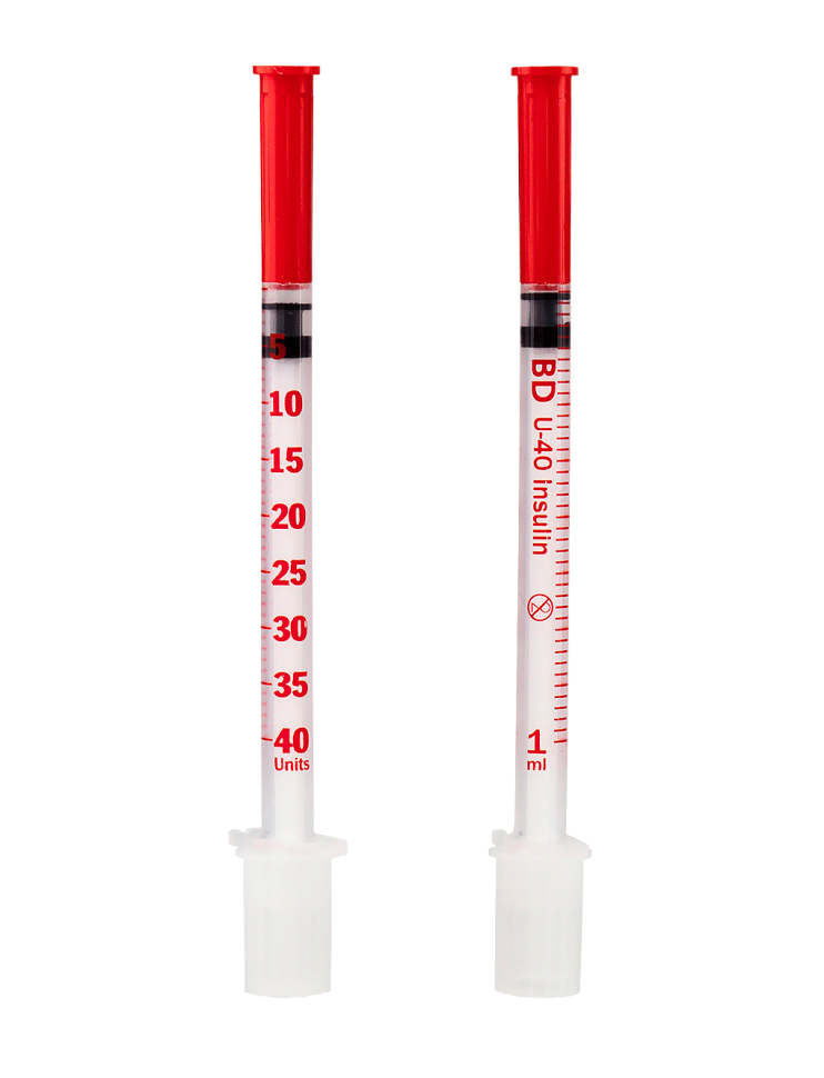 Инсулиновый шприц 1 мл U40 с интегрированной иглой BD Micro-Fine Plus 29G 0,33 x 12,7 мм, Becton Dickinson, 10 штук