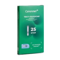 Тест полоски для глюкометра Сателлит ПКГ-02 25 штук