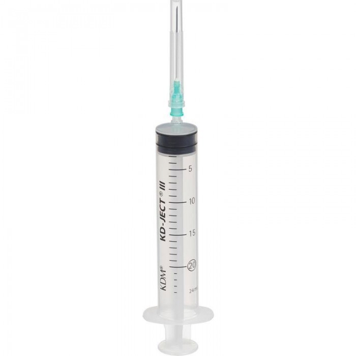 Шприц 20 мл KD JECT 3-х комп. с иглой 21G 0,8 x 40 мм, Германия, 50 штук