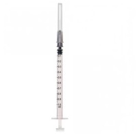 Инсулиновый шприц 1 мл с иглой 27G 0,4 x 13 мм, U100, Vogt Medical, Германия, 100 штук