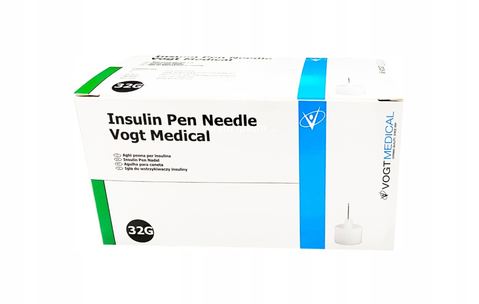 Иглы для шприц ручек 32G 0,23 х 5 мм универсальные Vogt Medical (Вогт Медикал) 100 штук