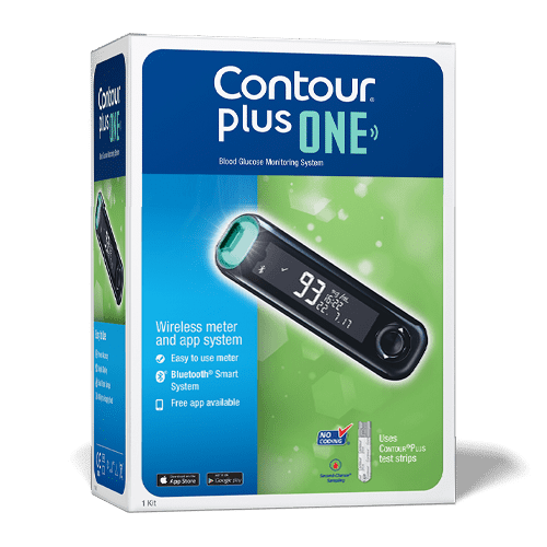 Глюкометр Контур Плюс Уан (Contour Plus One) с устройством для прокалывания + 5 ланцетов