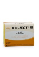 Инсулиновый шприц U100 0,5 мл с интегрированной иглой 30G 0,30 x 8 мм, KD JECT, Германия, 100 штук