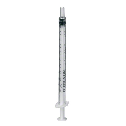 Шприц инсулиновый 1 мл B.Braun Omnifix Duo U-100 трехкомпонентный 26G 0.45 мм х 12 мм 100 штук 