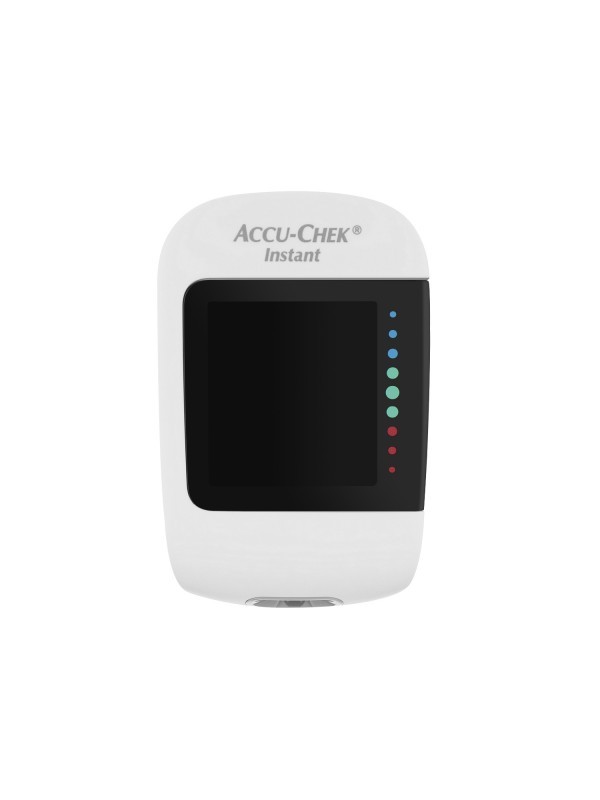 Глюкометр Акку-Чек Инстант (Accu-Chek Instant) с ручкой для прокалывания + 10 тест полосок + 10 ланцетов + чехол