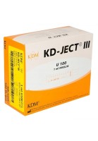 Инсулиновый шприц 1 мл U100 с интегрированной иглой 29G 0,33 x 13 мм, KD JECT, Германия, 100 штук