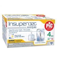 Иглы для инсулиновых шприц ручек INSUPEN 32G (0.23 x 4 мм) 100 штук