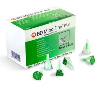 Иглы для инсулиновых шприц-ручек BD Micro-Fine Plus 32G (0,23 х 4 мм) 100 штук